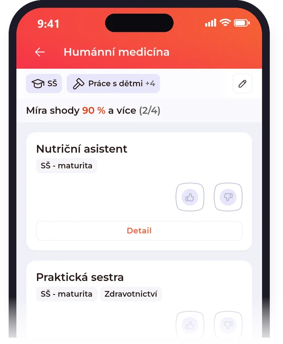 Aplikace Salmondo – Obory s mírou shody